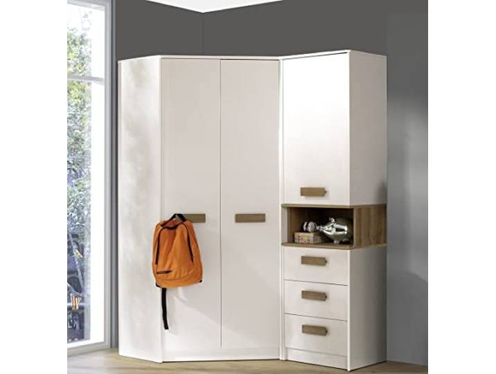 Design Möbel Kleiderschrank Gustavo Eckschrank Schrank Begehbarer Kleiderschrank Holz Kinderzimmer Schlafzimmer Regale und Schränke mit Schubladen