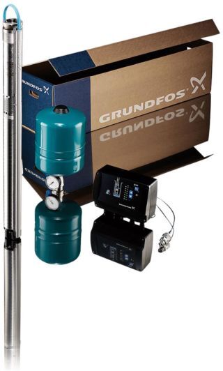 Grundfos Unterwasserpumpe 96524501 mit 40 m Unterwasserkabel 3x 1,5 qmm flach