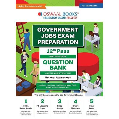 Oswaal Government Exams Question Bank 12th Pass | General Awareness | for 2024 Exam, Taschenbuch von Oswaal Editorial Board, Oswaal Books And Learning