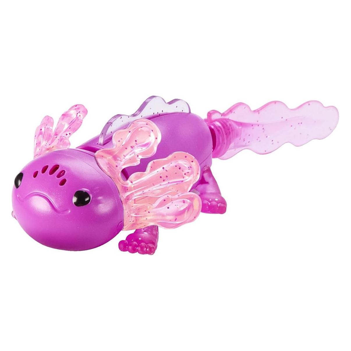 WowWee Fingerlings Interactive Baby Axolotl, Ziggy (Magenta), Swims & Lights Up (602031)
