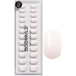 DOONAILS Soft Gel Press Ons Babyboomer Short Square - rosa