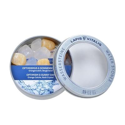 Wassersteine Mischung 'Optimismus & Sonnenschein' in Metall-Geschenkdose