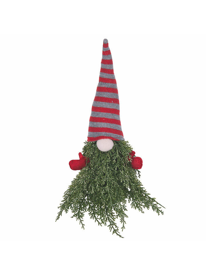 Villa d´Este Dekofigur ''Christmas Gnome'' in Grün/ Rot - (L)38 cm - onesize