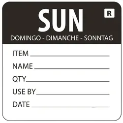 Vogue Farbcodesticker Sonntag