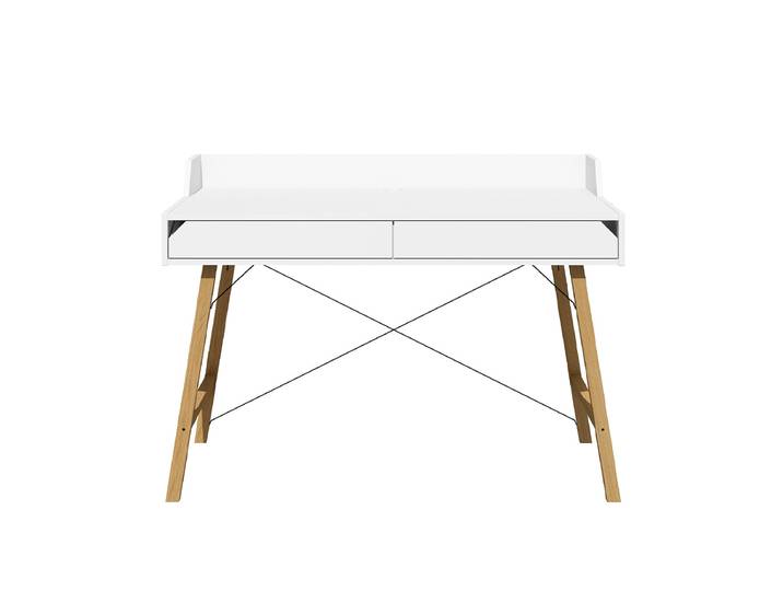 Bureau 2 tiroirs Bellamy Lotta Blanc