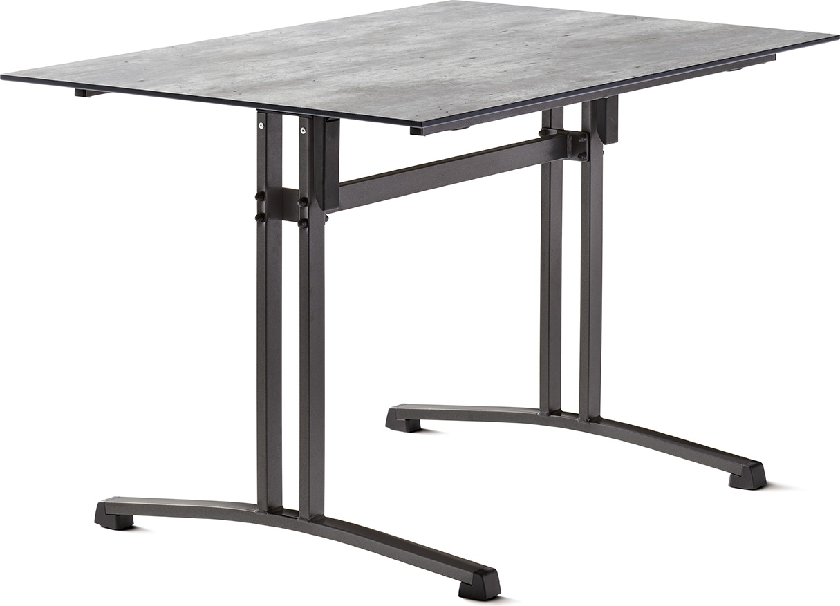Gartentisch >5360-31< in Beton hell, Polytec - 120x73x80cm (BxHxT)