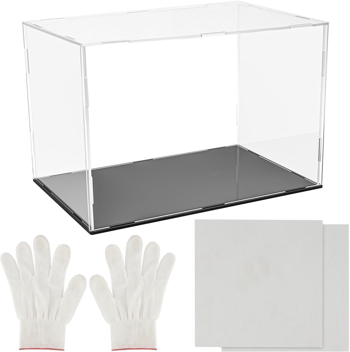 ONF3 Rechthoekige Vitrine - Transparante Acryl Display Showcase voor Antiek en Juwelen