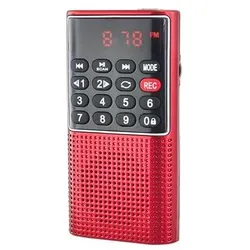 We-Vibe RADIO DE POCHE rechargeable FM, lecteur de carte micro SD RMS 3W, prise casque R (FM), Radio