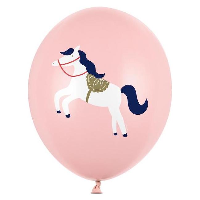 Partydeco Rosa Luftballons - Pony (6St.) (6x) (SB14P-316-081J-6)