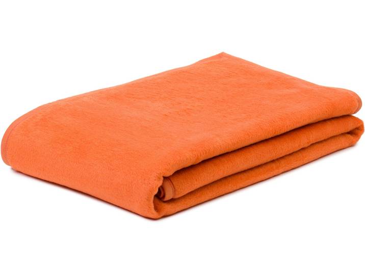 Wohndecke GÖZZE Arizona , orange, B:150cm L:200cm, Baumwolle, Polyacryl, Polyester, Wohndecken, Wohndecke, mit farblich passender Bandeinfassung
