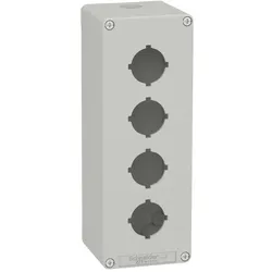 Schneider Electric XAPD4604 Leergehäuse XAP, Metall, grau, für 4x30mm, 80x220x77, M25