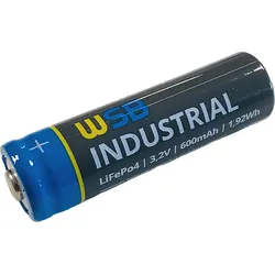 8x WSB Industrial IFR 14500 AA Solar Akku LiFePO4 3,2V 600mAh AMZ