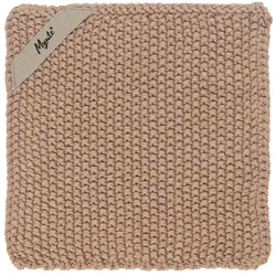 IB Laursen Topflappen Mynte gestrickt, 22 x 22 cm, faded rose