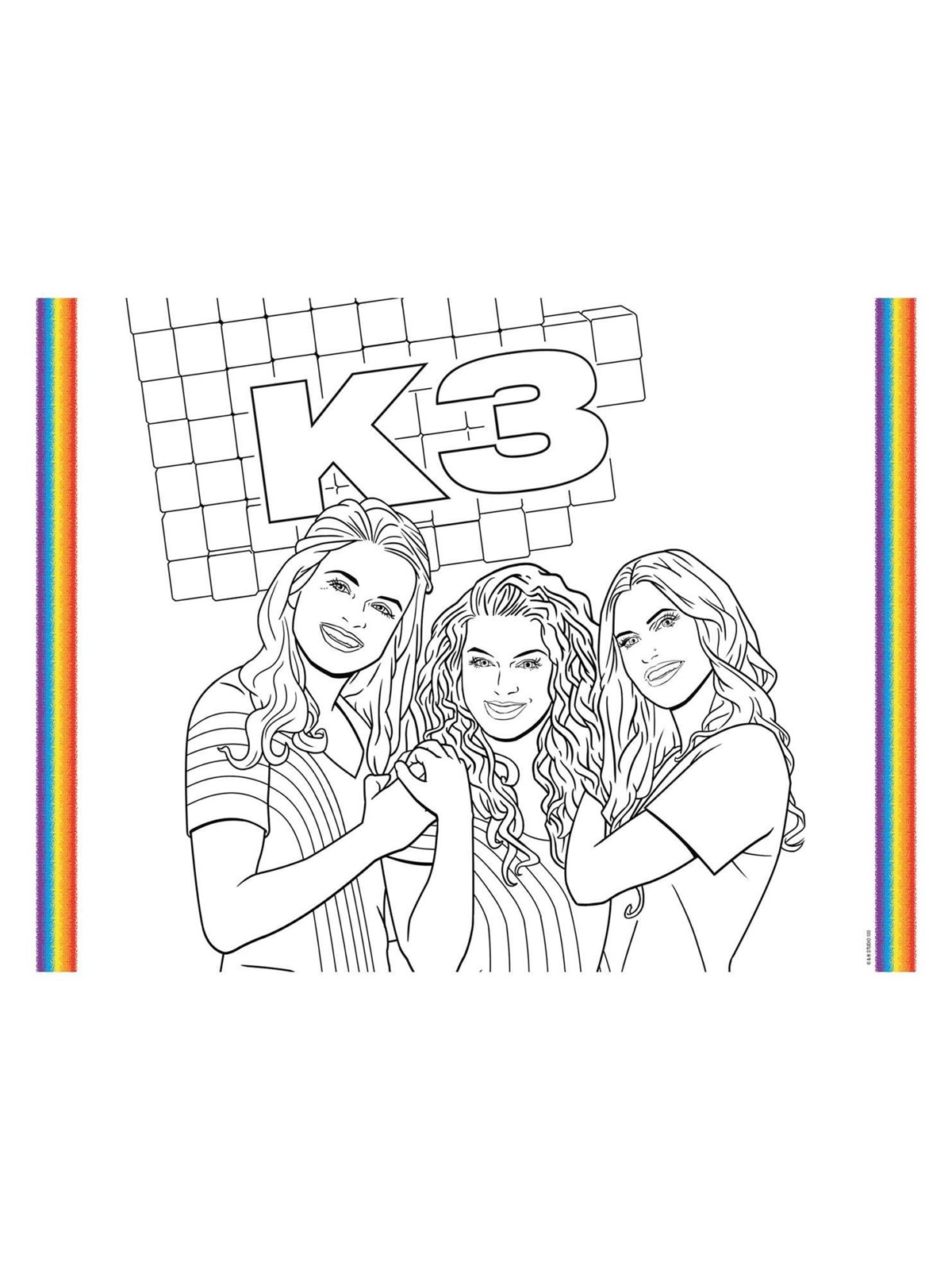 Folat BV K3 Placemats Coloring Pages 6pcs.