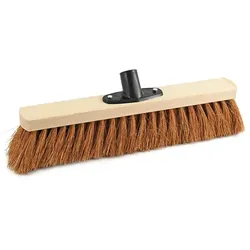 Sorex Saalbesen Kokos mit Kunststoffhalter 60 cm Kehrbesen mit Holzkörper