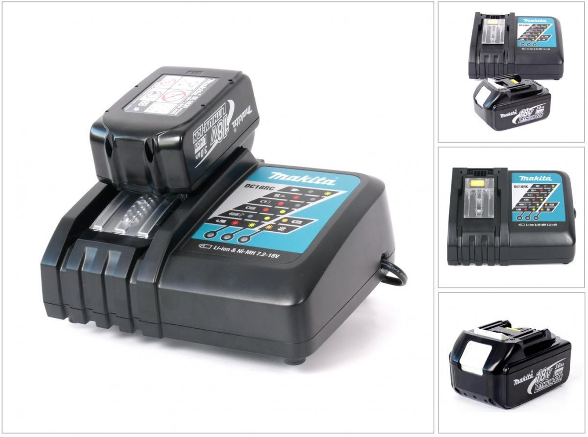 Makita Power Source Kit 18V met 1x BL1830B accu 3,0Ah en DC18RC oplader