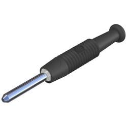Hirschmann Test & Measurement MST 3 Miniatur-Bananenstecker Stecker, gerade Stift-Ø: 2 mm Schwarz 1 St. Piece 973509100