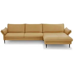 HUKLA Ecksofa HP1901 Leder Kurkuma