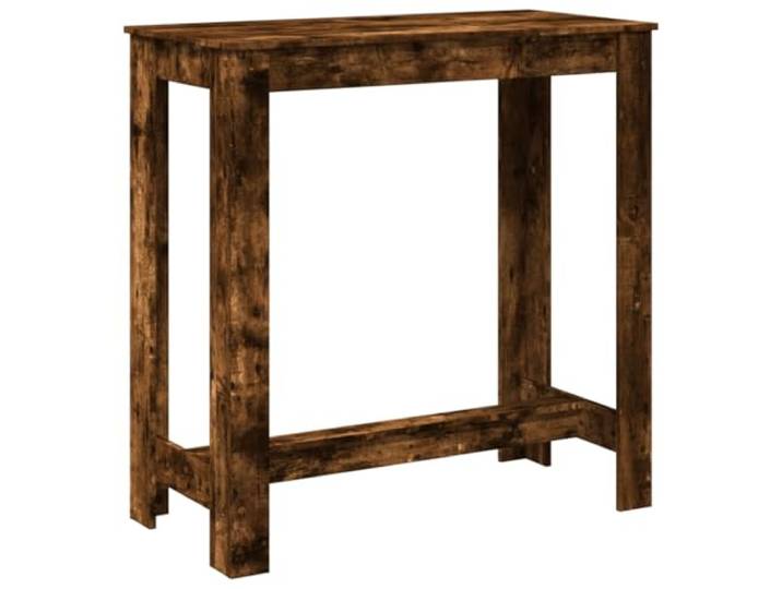 KGHERMDF Bartisch Räuchereiche 102x50x103,5 cm Holzwerkstoff Stehtisch für Küche, Wohnzimmer, Essbereich, pflegeleichte Oberfläche, mit Wandhalterung
