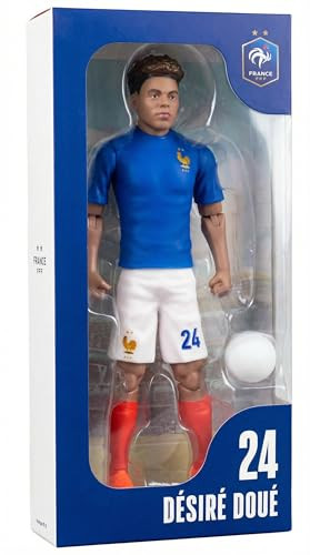 Megableu Désiré Doué FFF voetbalfiguur, beweegbaar, 20 cm