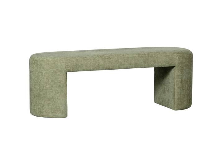 Carryhome Sitzbank Jacob, Olivgrün, 2-Sitzer, 130x46x46 cm, Esszimmer, Bänke, Sitzbänke