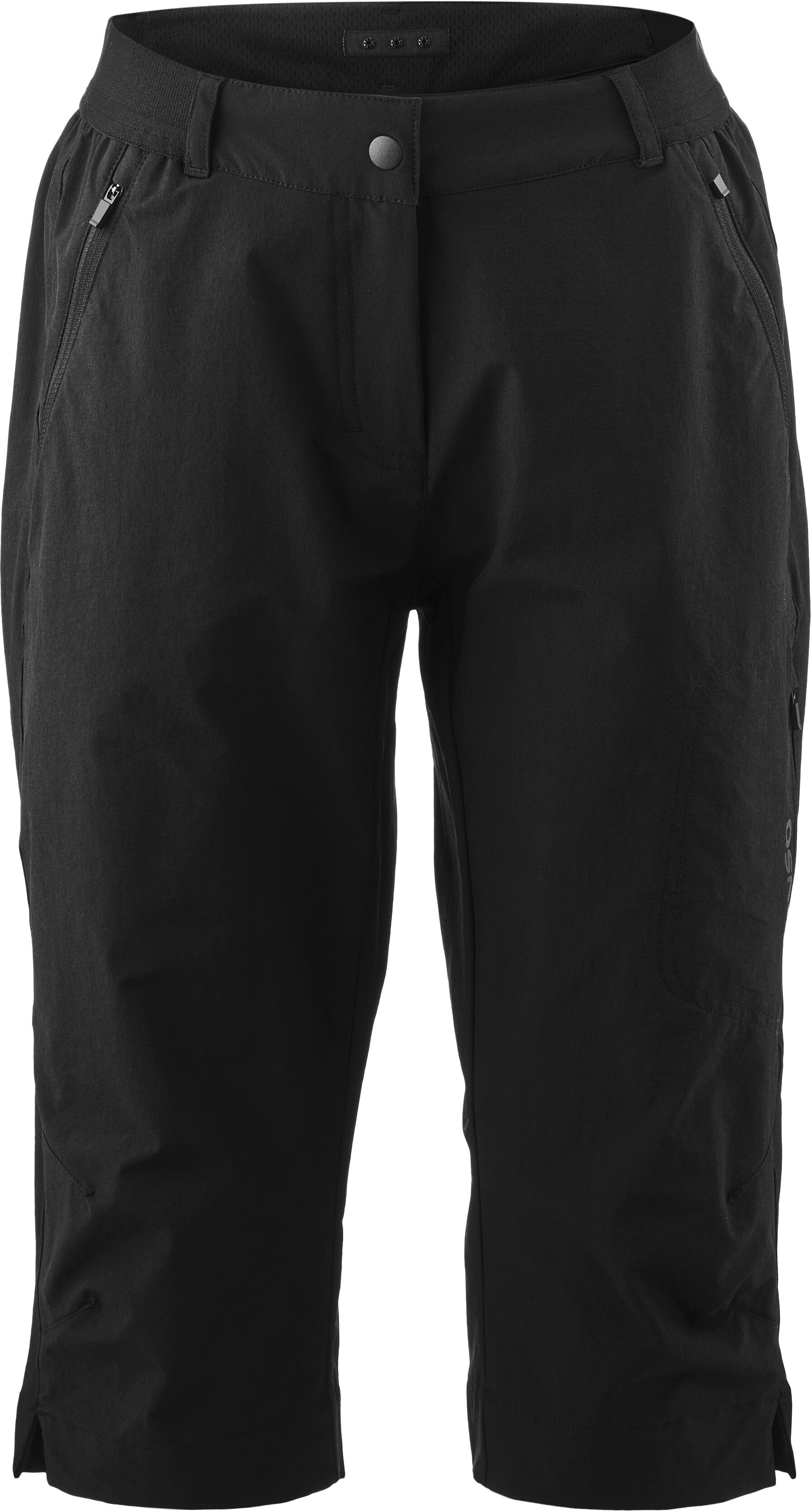 Fahrradhose GONSO "Adventure Pants 3/4 W", Damen, Gr. 38, Normalgrössen, schwarz, 90% Polyamid, 10% Elasthan, Hosen Fahrradhose, Wasser- und fleckabweisend schwarz 38, Normalgrössen