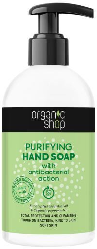 Organic Shop Reinigende Handseife mit desinfizierender Wirkung 500 ml