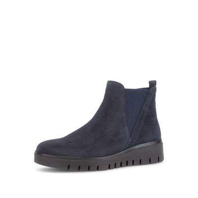 Chelseaboots GABOR "Chelsea Boot", Damen, Gr. 42,5, blau, Schuhe Chelseaboots