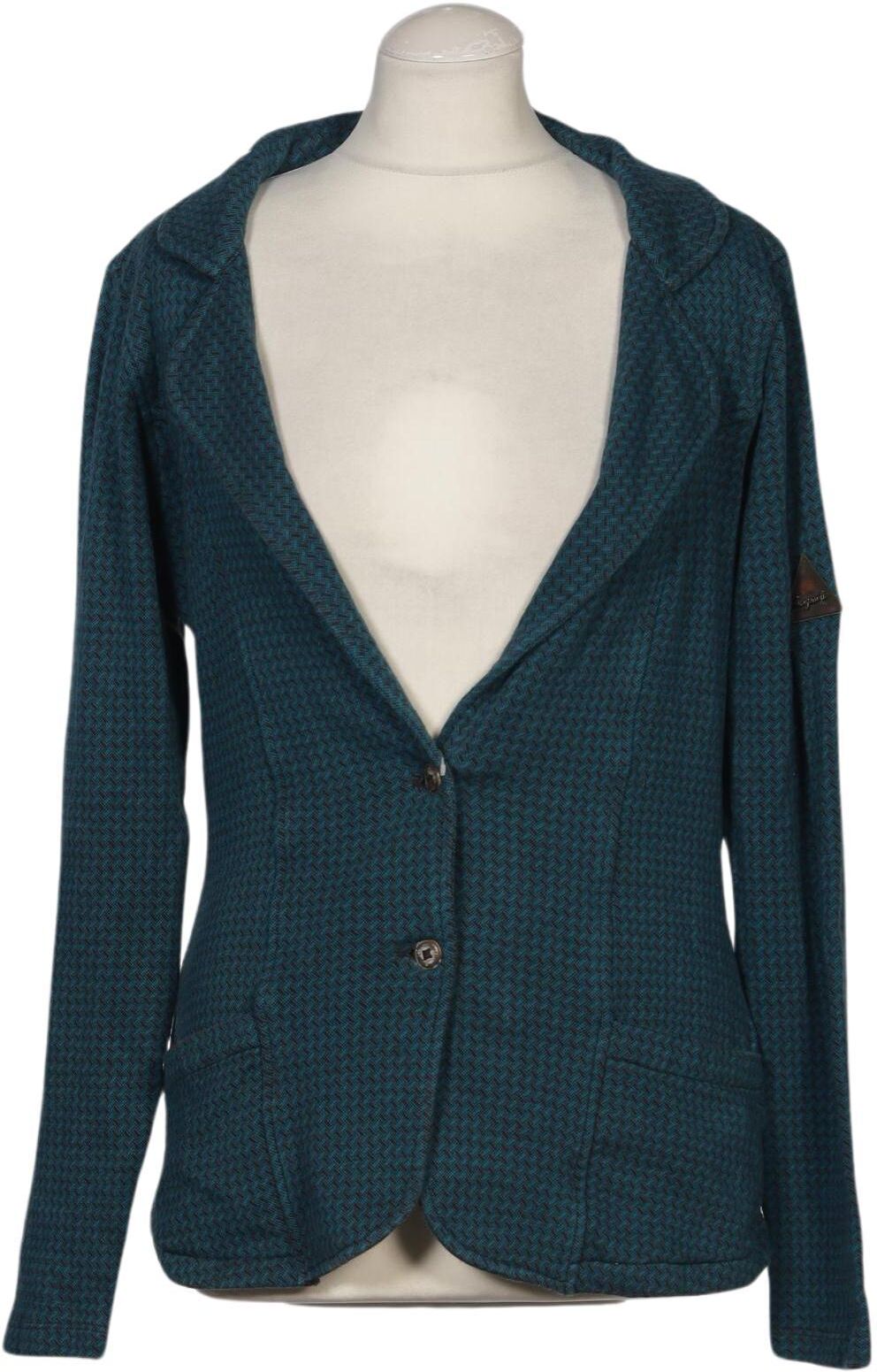 Chapati Berlin Damen Blazer, Türkis, Gr. M, Baumwolle - Second Hand