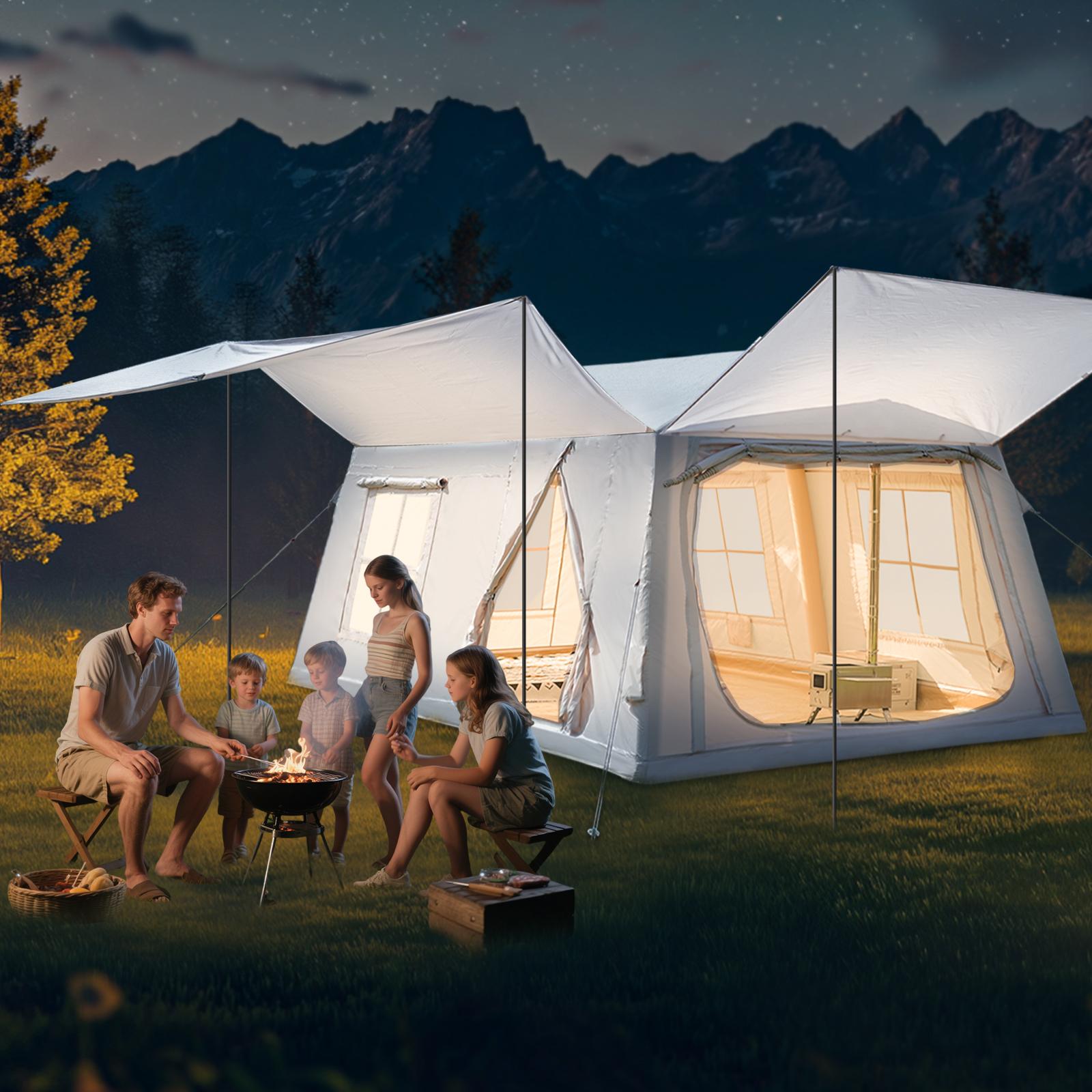 Meulbaty Aufblasbares Zelt für Camping Outdoor Zelt Aufblasbares Gampingzelt aus Wasserdichtem Oxford-Stoff Air Glamping Zelte, Verschiedene Optionen