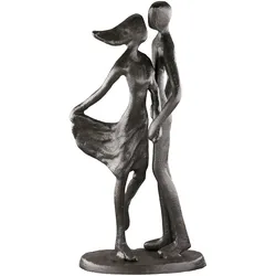 GILDE Skulptur Paar Love Dance - braun