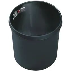 Helit Sicherheits-Papierkorb, Abfalleimer, Schwarz