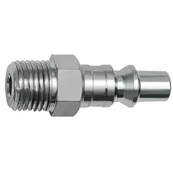 Nippel für Kupplungen NW 5,5, ARO 210, Stahl, NPT 1/4 AG (420.61-NPT)