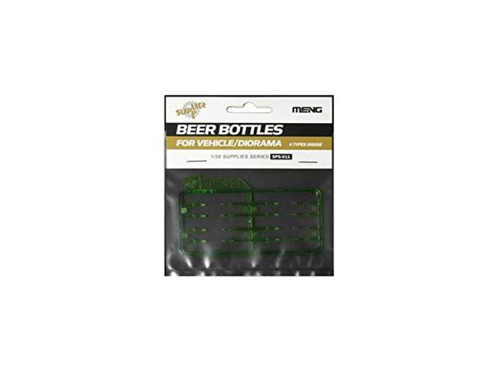 Meng 1:35 Schaal Bierflessen Model Kit voor Voertuig/Diorama's (Groen)