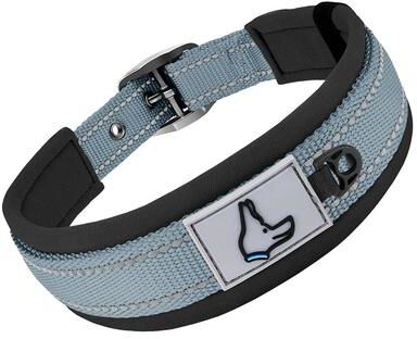 Inspired Living ComfortFit Reflective Padded Dog Collar gray m