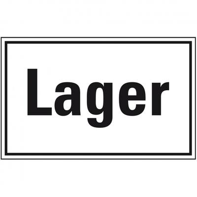 Aufkleber I Türhinweisschild Lager, Folie, selbstklebend, 300x200mm