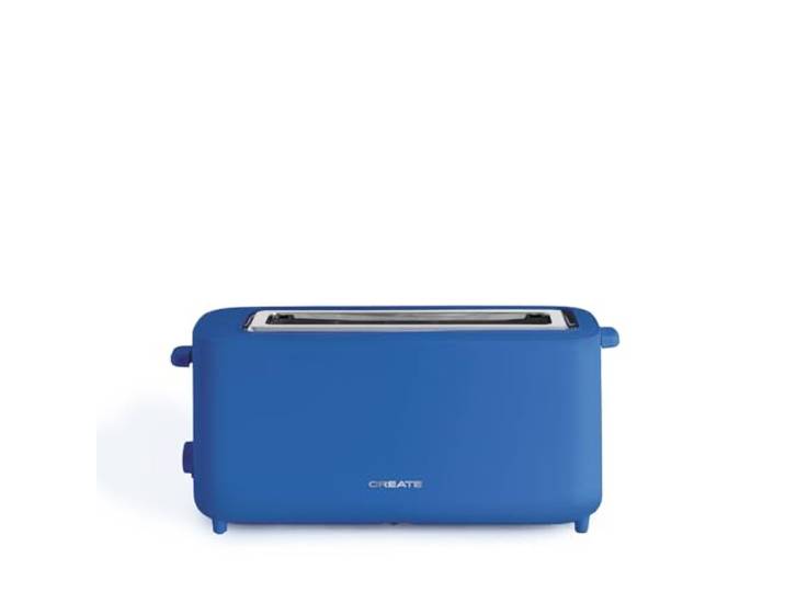 CREATE Toast Studio XL / Kobaltblauw Broodrooster / 6 standen, kruimellade, thermostaat, ontdooien, veiligheidssysteem, 950 W