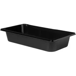 174x DUNIFORM CPET-Schale 1/3 GN 326 x 176 x 60 mm Schwarz ungeteilt