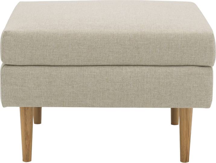 Polsterhocker DOMO COLLECTION Filho, individuell erweiterbar , beige (sand), B:70cm H:46cm T:60cm, 88% Olefin, 12% Polyethylene, Hocker, Polsterhocker, Polsterhocker für Terrasse, Garten und Balkon, speziell für Outdoor