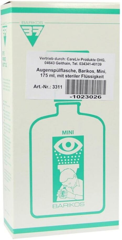 Augenspülflasche Barikos mit ster.Flüssigkeit 175ml