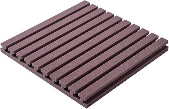 Schallschutzpaneele - Akustikplatten - Studio Geräuschisolierung - Hohe Dichte - 50x50cm 5cm Dick - Schwarz