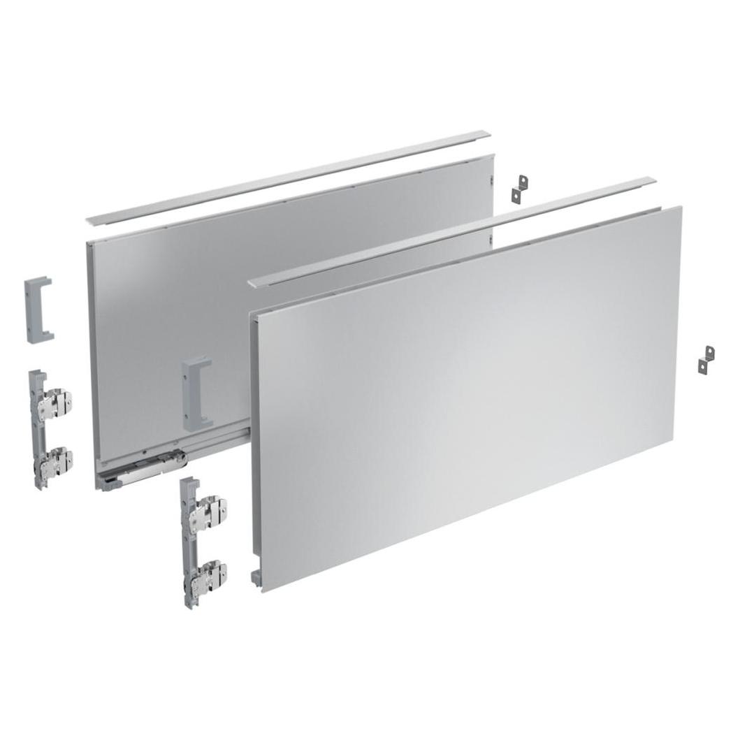 Hettich Zargen-Set AvanTech YOU Höhe 251 mm, silber (9255275)
