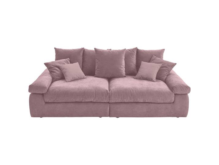 Carryhome Bigsofa, Rosa, Kunststoff, 4-Sitzer, 260x90x140 cm, Rücken echt, Stoffauswahl, Wohnzimmer, Sofas & Couches, Sofas, Bigsofas