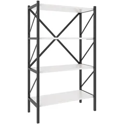 VCM offenes Stand-Regal »Insansi 4fach« im Industrial-Design weiß, 66x121x34 cm