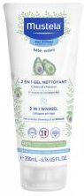 Mustela Gel Nettoyant 2 en 1 à l'Avocat Bio Corps et Cheveux 200 ml - Tube 200 ml