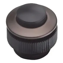 Urmet Klingeltaster rund 11,5mm Knopf sw, Hülse alu PROTACT 420 AL-KS