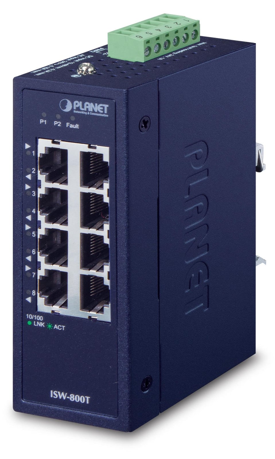Planet ISW-800T Fast Ethernet Switch (10/100) Volledig Duplex L2 Wandmontage