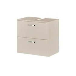 Waschbeckenunterschrank   ¦ beige ¦ Maße (cm): B: 60 H: 57 T: 39.0