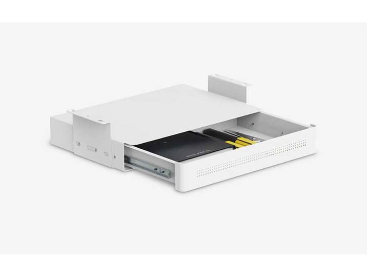 Untertisch Schublade mit USB Lader Weiß