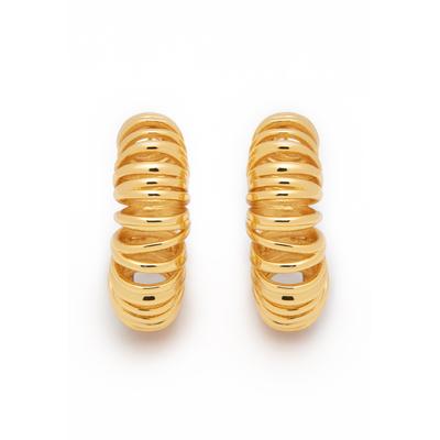 Paar Ohrstecker FILIPPA FIRENZE "Allora", gold (goldfarben), Ohrringe, Damen, Edelstahl, mit hochwertiger Vergoldung